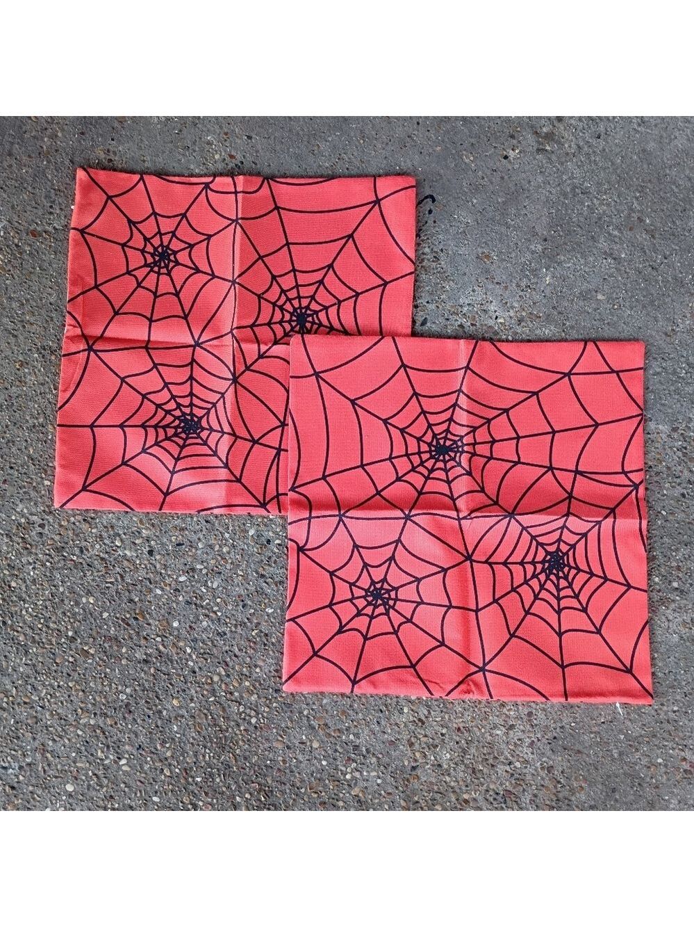 2/$20 Spiderweb Print Red Pillowcases- Set of 2